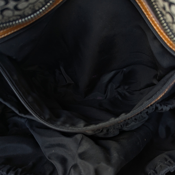 COACH Grey and Black Signature Print Diaper Bag - Picture 13 of 15